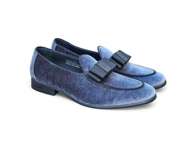 Carrucci Shoes Men's Velvet Prom Loafer Velvet KS525 102V top view