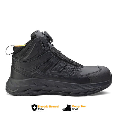Pro Safety Mid 6" Composite Toe Work Boot – Black