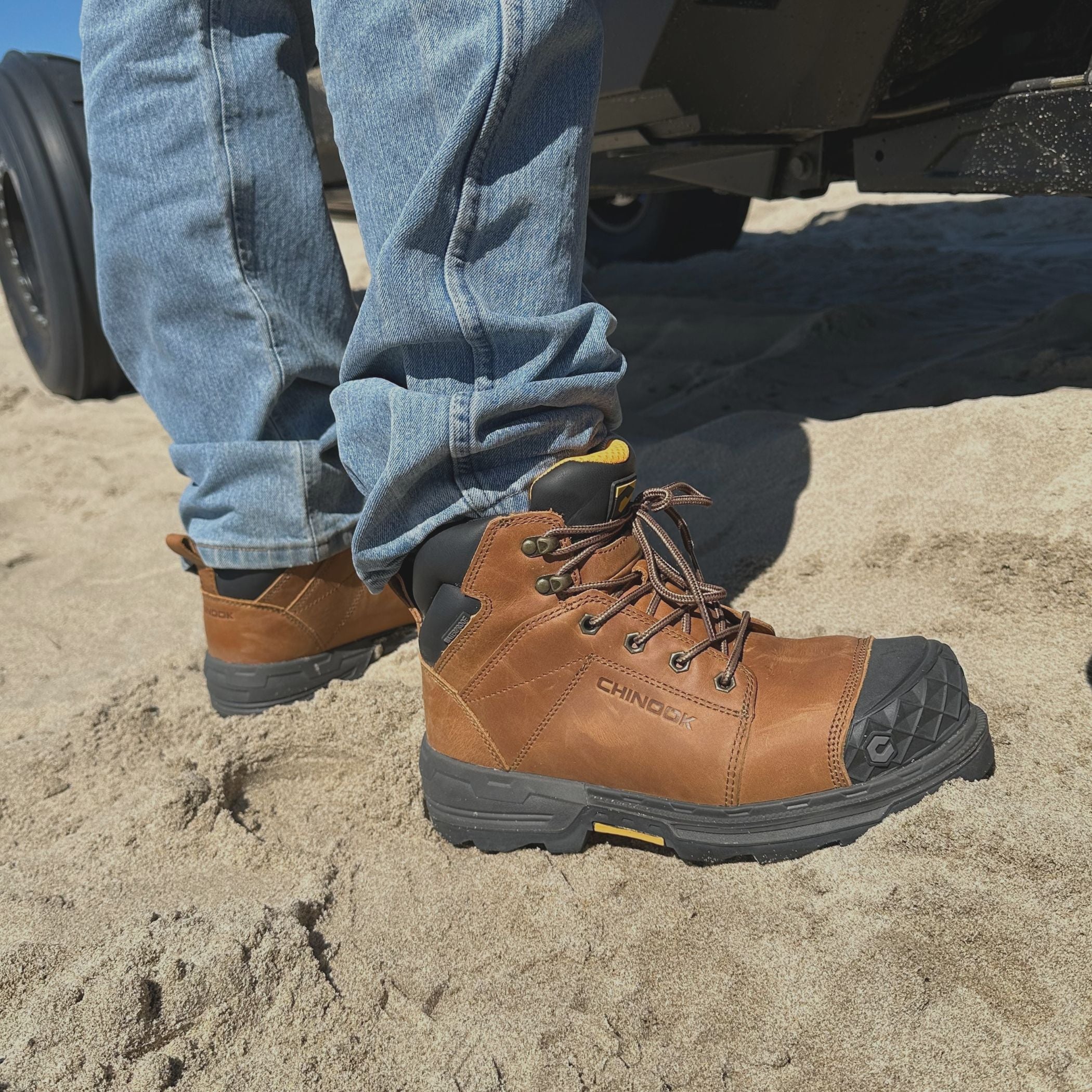 Maverick 6” Comp Toe Men’s Waterproof Work Boot - Wheat