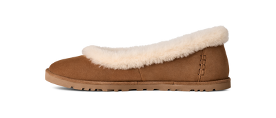 UGG Zora Ballet Womens Flats — Chestnut Suede