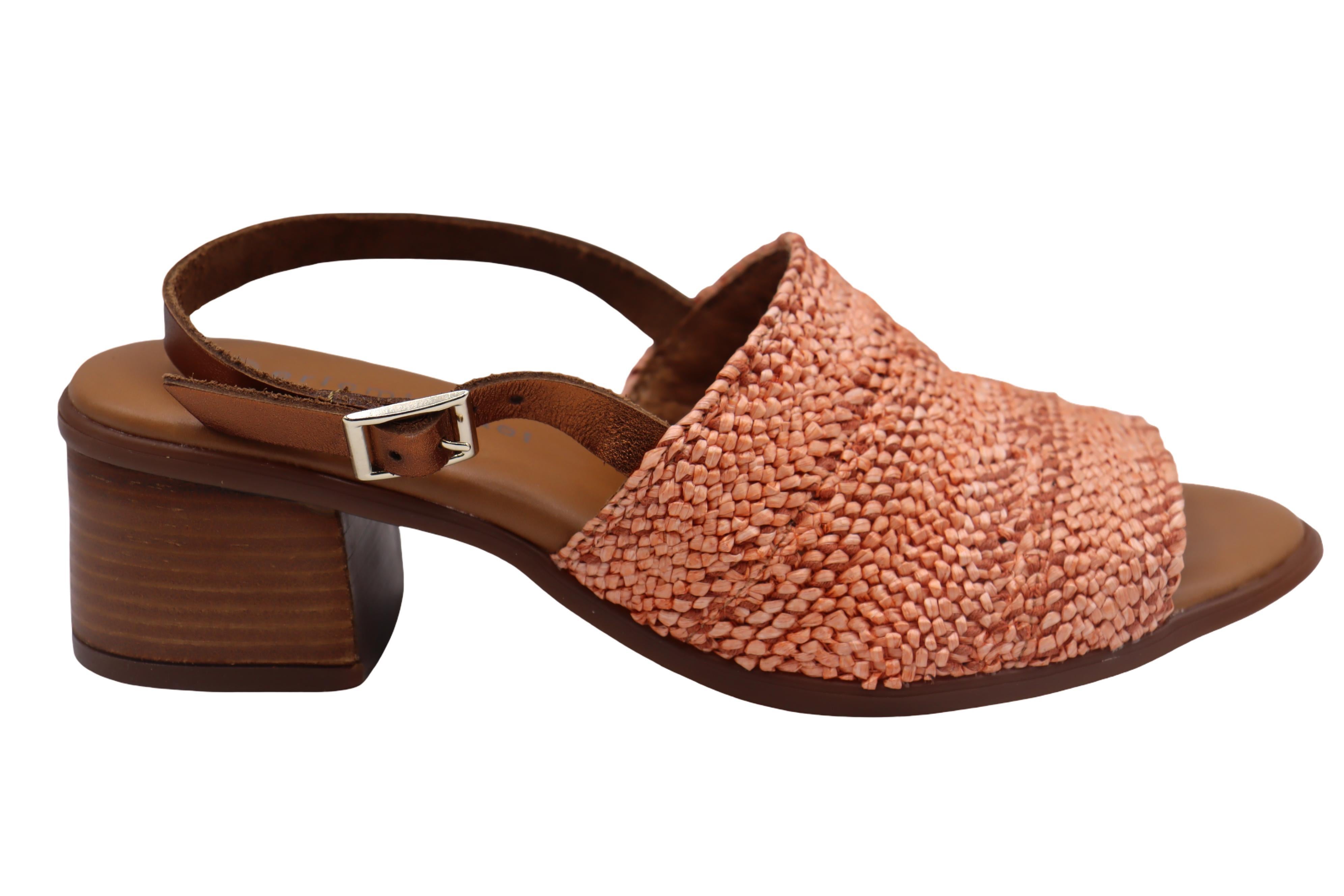Eric Michael Rafa Stretch Raffia Slingback
