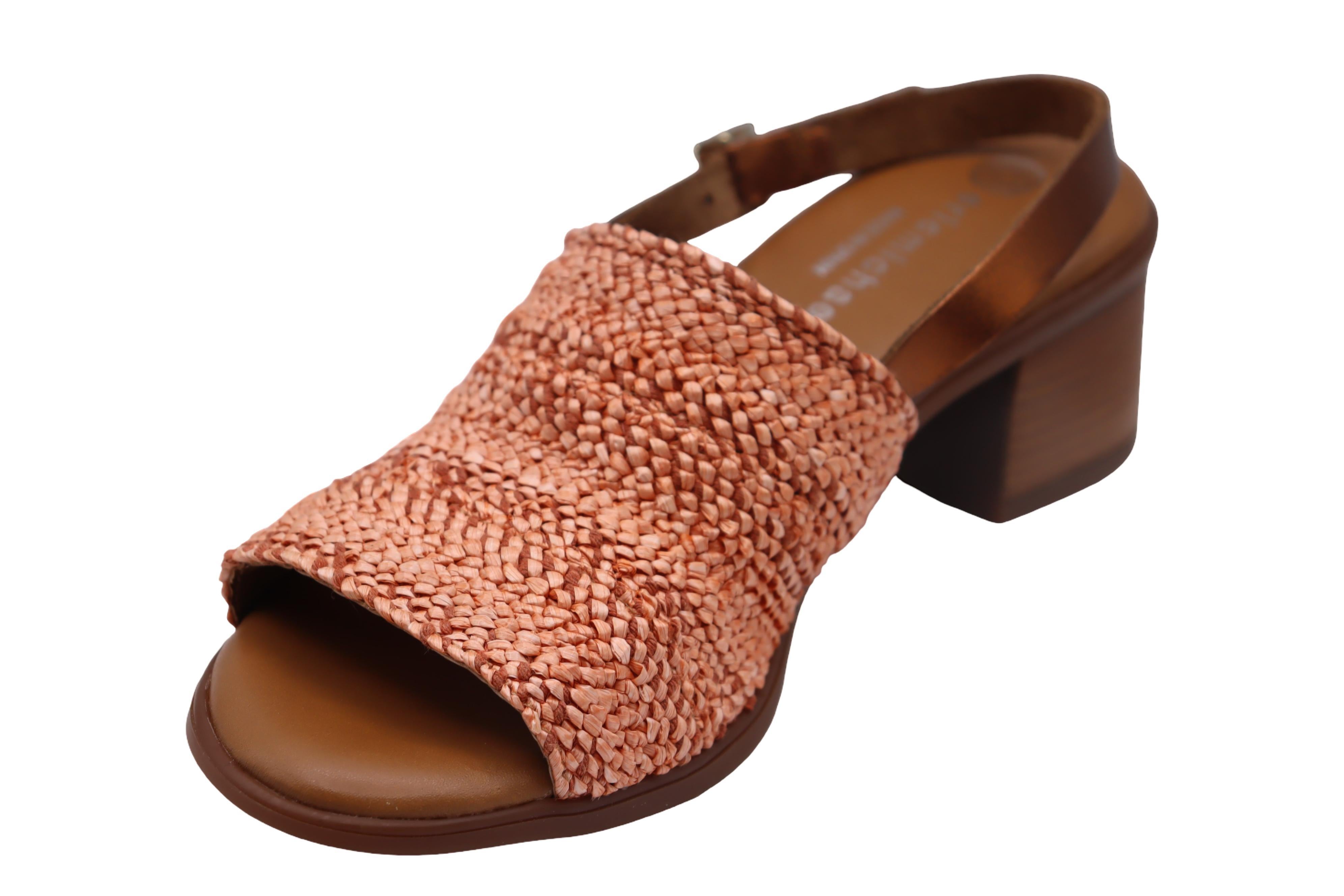 Eric Michael Rafa Stretch Raffia Slingback