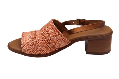 Eric Michael Rafa Stretch Raffia Slingback