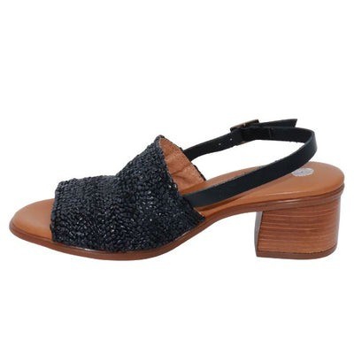 Eric Michael Rafa Stretch Raffia Slingback