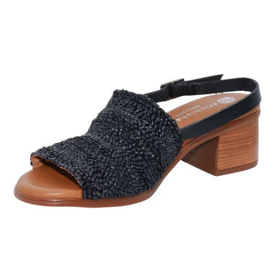 Eric Michael Rafa Stretch Raffia Slingback