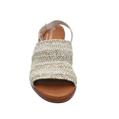 Eric Michael Rafa Stretch Raffia Slingback