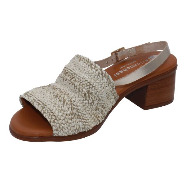 Eric Michael Rafa Stretch Raffia Slingback