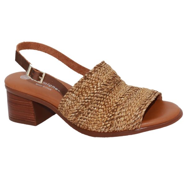 Eric Michael Rafa Stretch Raffia Slingback