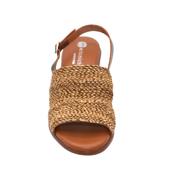 Eric Michael Rafa Stretch Raffia Slingback