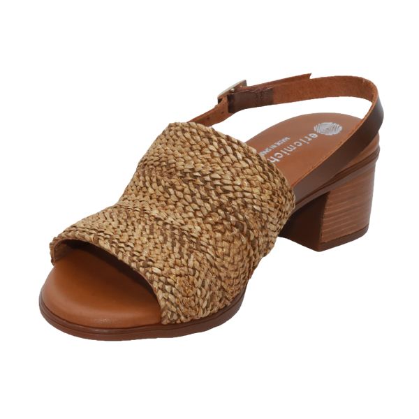 Eric Michael Rafa Stretch Raffia Slingback