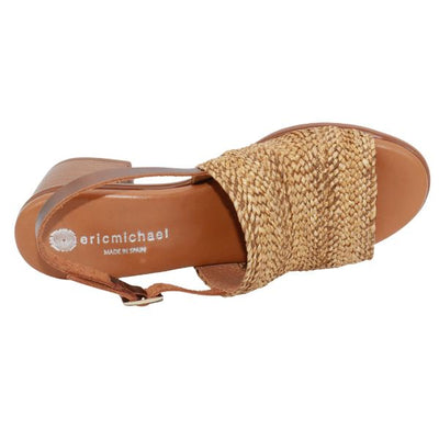 Eric Michael Rafa Stretch Raffia Slingback