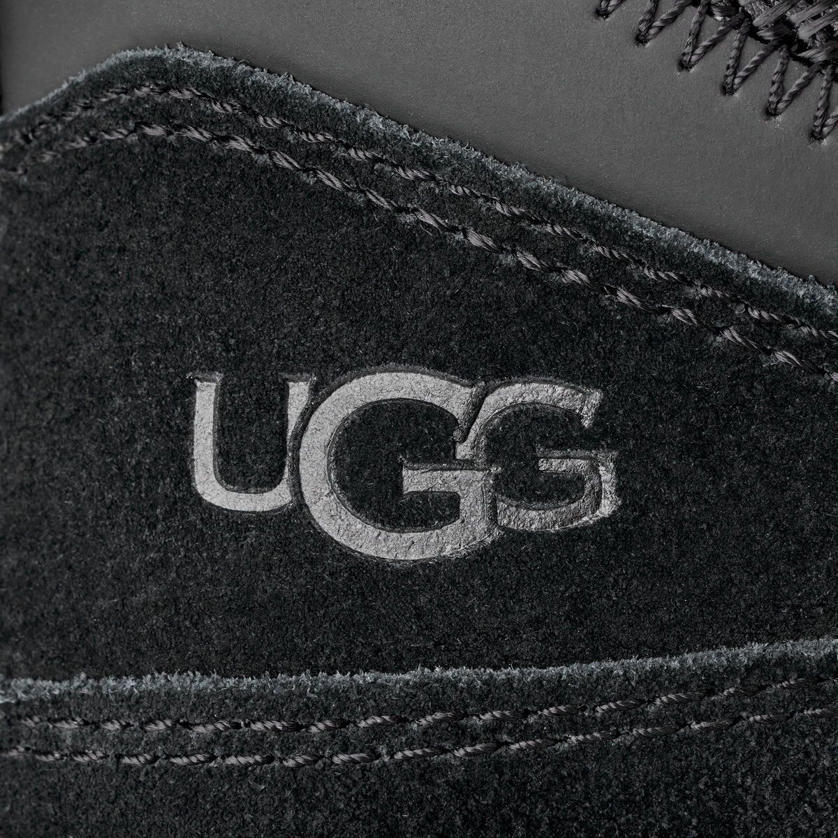 UGG Lowmel Womens Sneakers (1144032) — Black Suede Low-Top