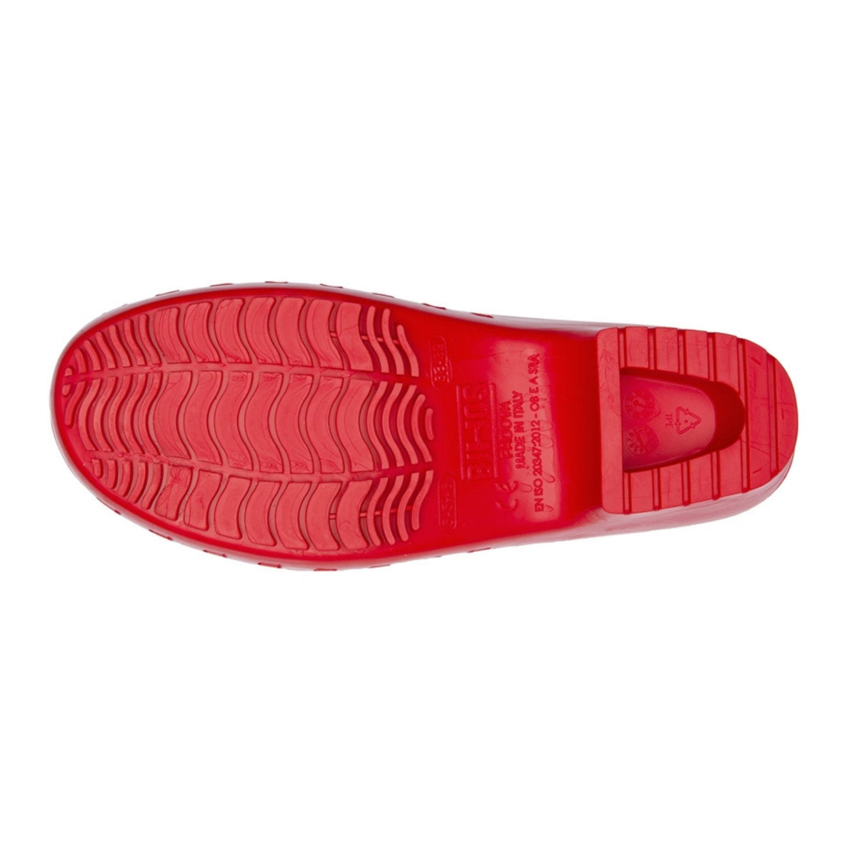 Calzuro Classic Without Holes Red – sole view