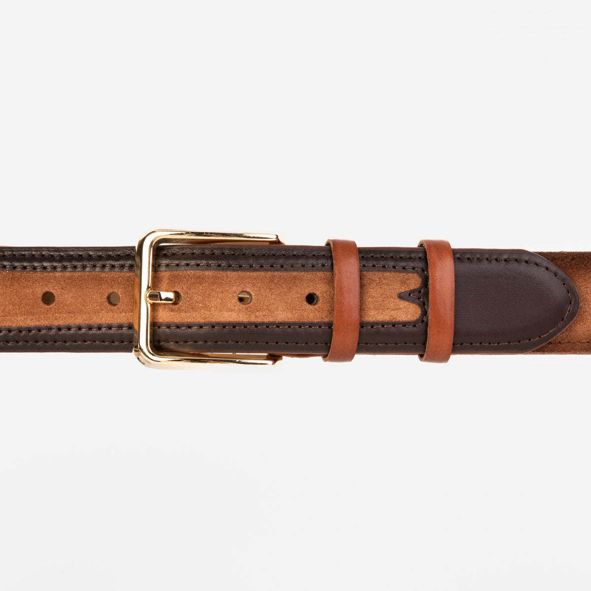 Vinci Leather The Regent Brown Leather Belt – product view 3
