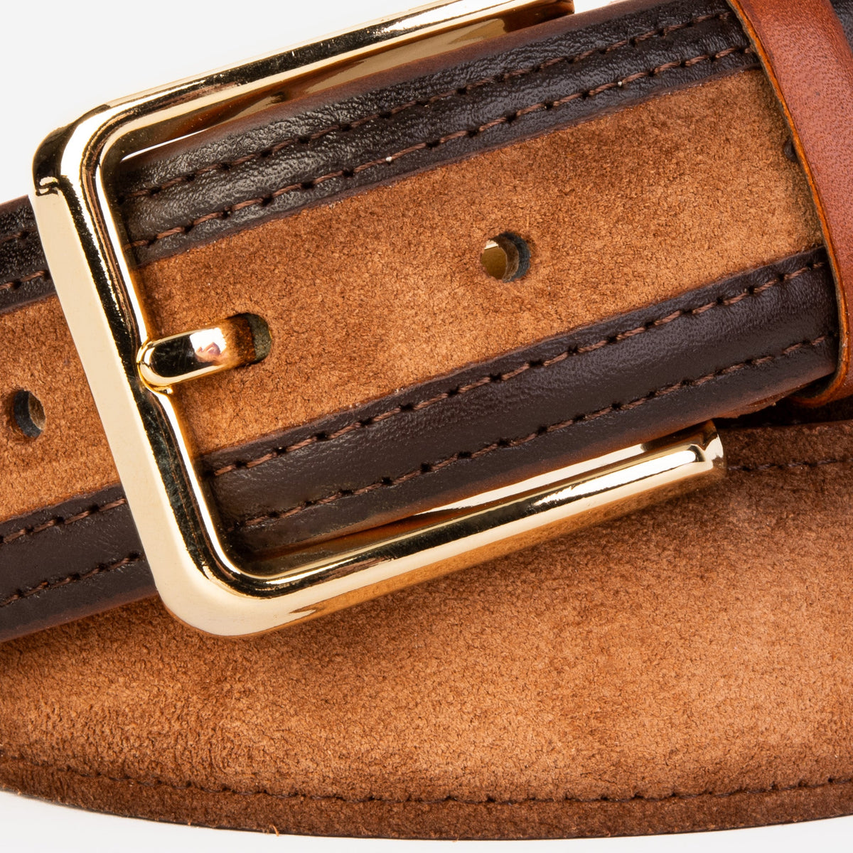 Vinci Leather The Regent Brown Leather Belt – product view 2