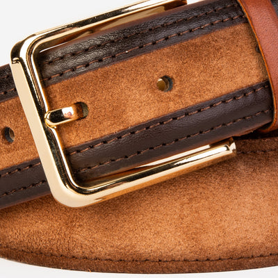 The Regent Brown Leather Belt