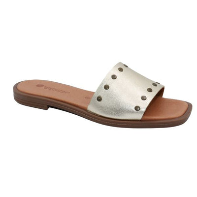 Eric Michael Remi Women’s Studded Cork Wedge Sandal