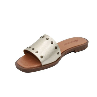 Eric Michael Remi Women’s Studded Cork Wedge Sandal
