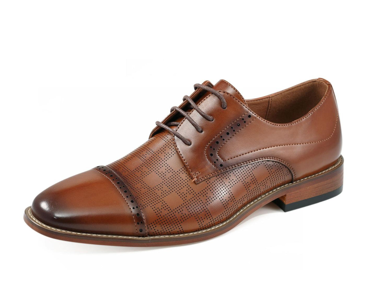Amali Reno Cognac Oxfords — product view 1