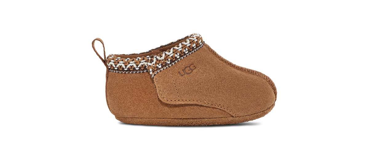 UGG Baby Tasman Crib Toddlers' (TD) Booties — Chestnut Suede