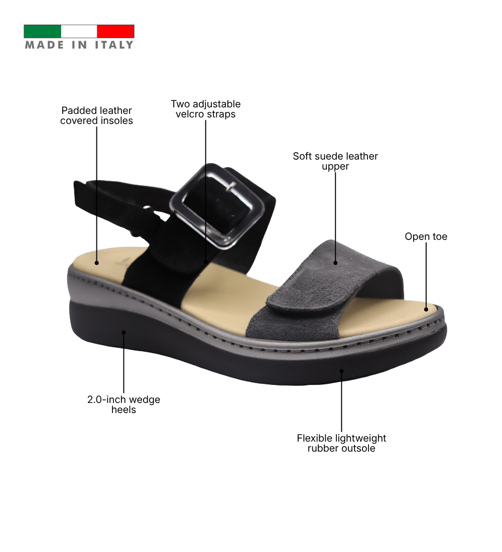 River Adjustable Multi Texture Womens Sandal