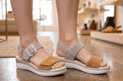 River Adjustable Multi Texture Womens Sandal