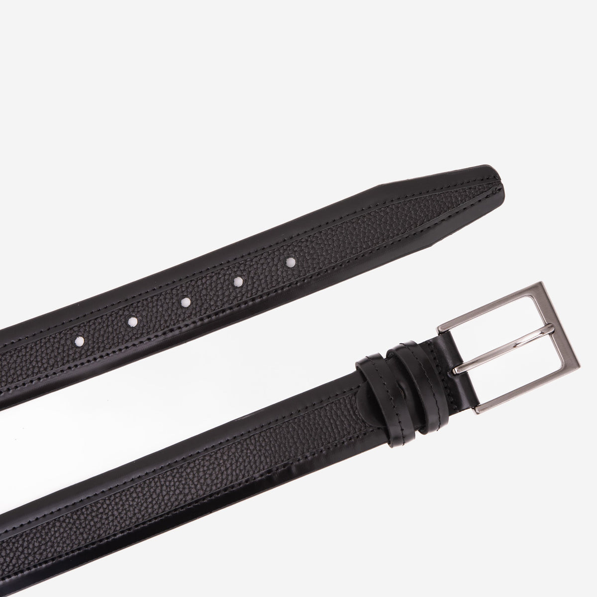 Vinci Leather The Everest & Rockwell Black Leather Belt – product view 2