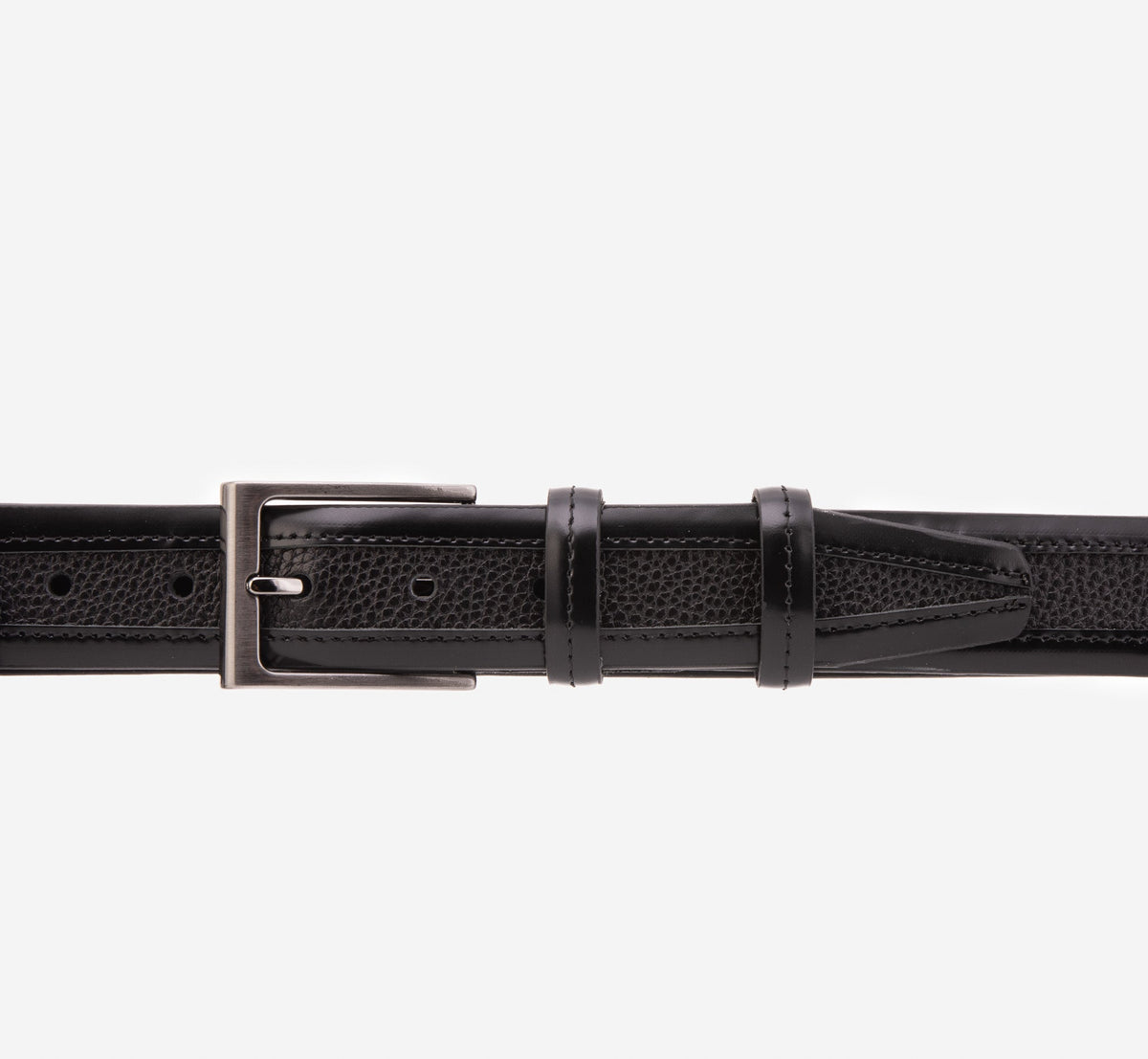 Vinci Leather The Everest & Rockwell Black Leather Belt – product view 4