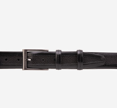 The Everest & Rockwell Black Leather Belt