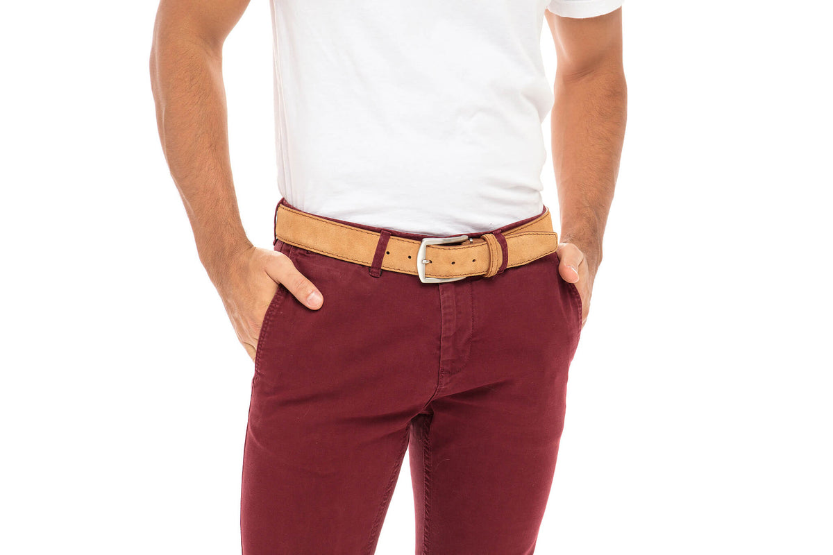 Toast Suede Leather Belt