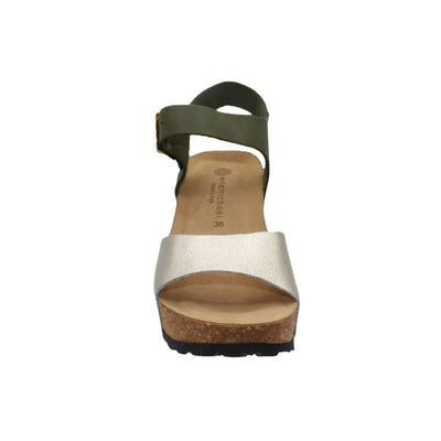 Eric Michael Rosalie Women’s Cork Wedge Leather Sandal