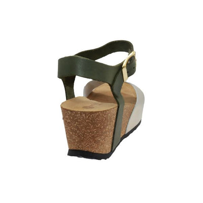 Eric Michael Rosalie Women’s Cork Wedge Leather Sandal
