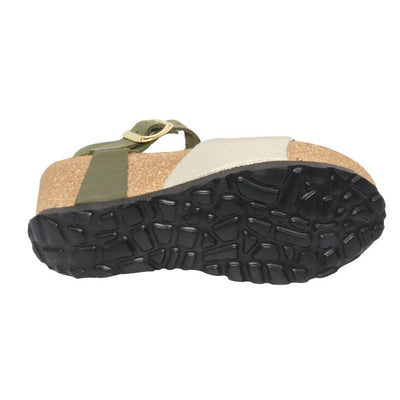 Eric Michael Rosalie Women’s Cork Wedge Leather Sandal
