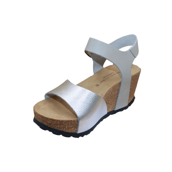 Eric Michael Rosalie Women’s Cork Wedge Leather Sandal