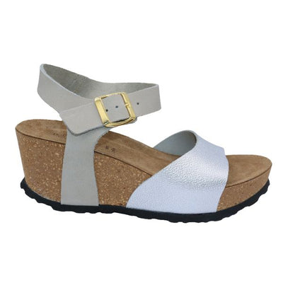 Eric Michael Rosalie Women’s Cork Wedge Leather Sandal