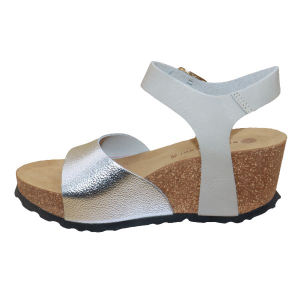 Eric Michael Rosalie Women’s Cork Wedge Leather Sandal