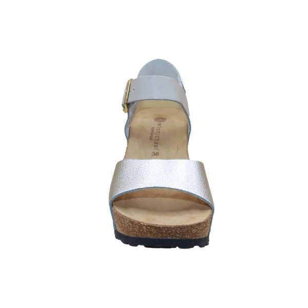 Eric Michael Rosalie Women’s Cork Wedge Leather Sandal