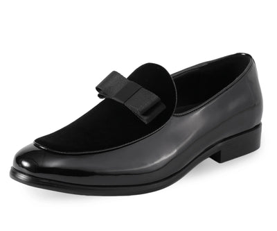 Amali Roux Black Smoking Slippers — product view 1