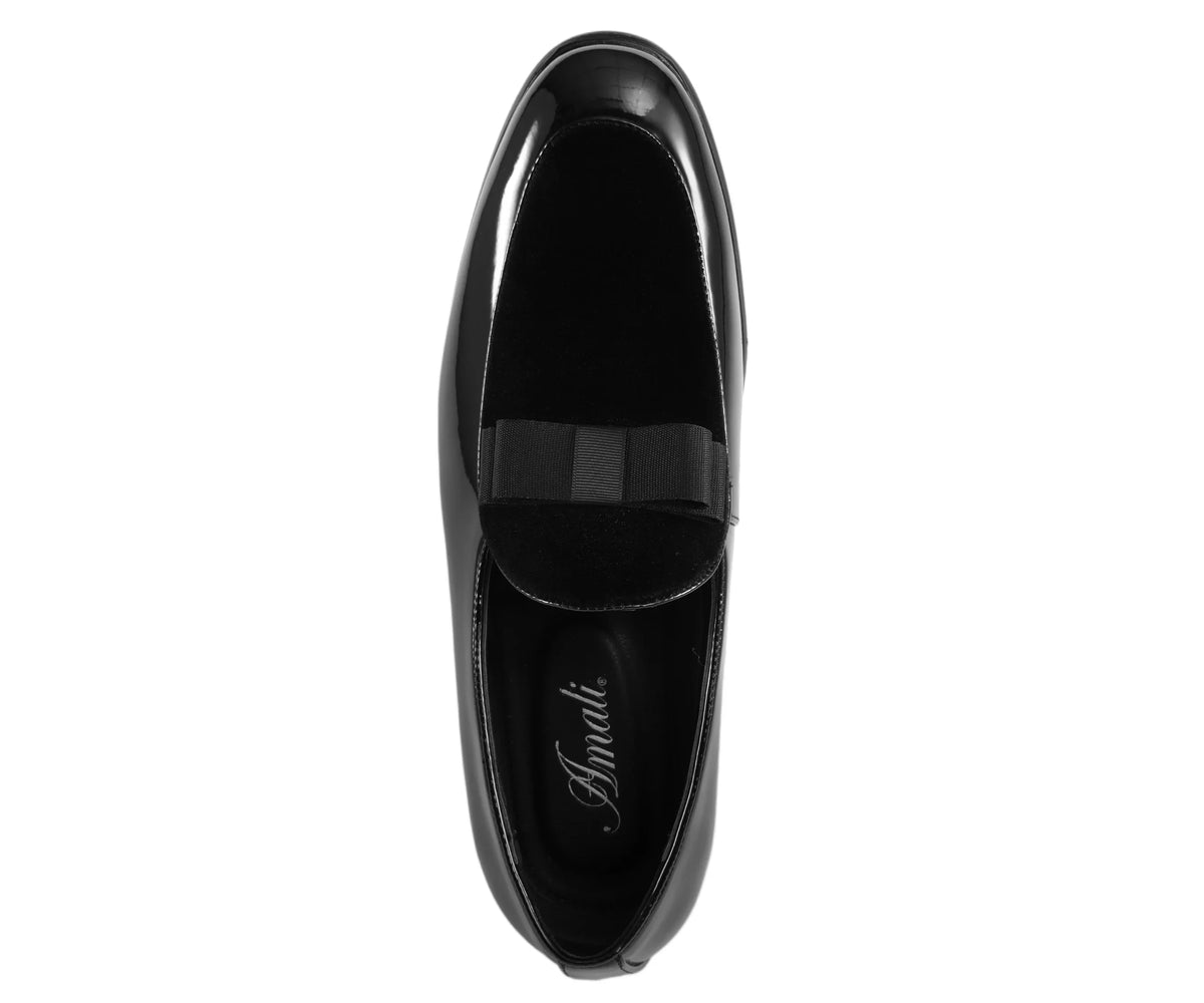 Amali Roux Black Smoking Slippers — product view 3