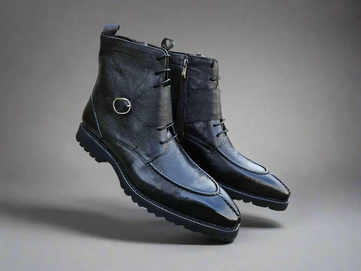 Carrucci Shoes Kb Rugged Split Toe Lace Up Boot Leather Boot KB480 03 view 32