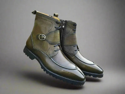 Carrucci Shoes Kb Rugged Split Toe Lace Up Boot Leather Boot KB480 03 view 8
