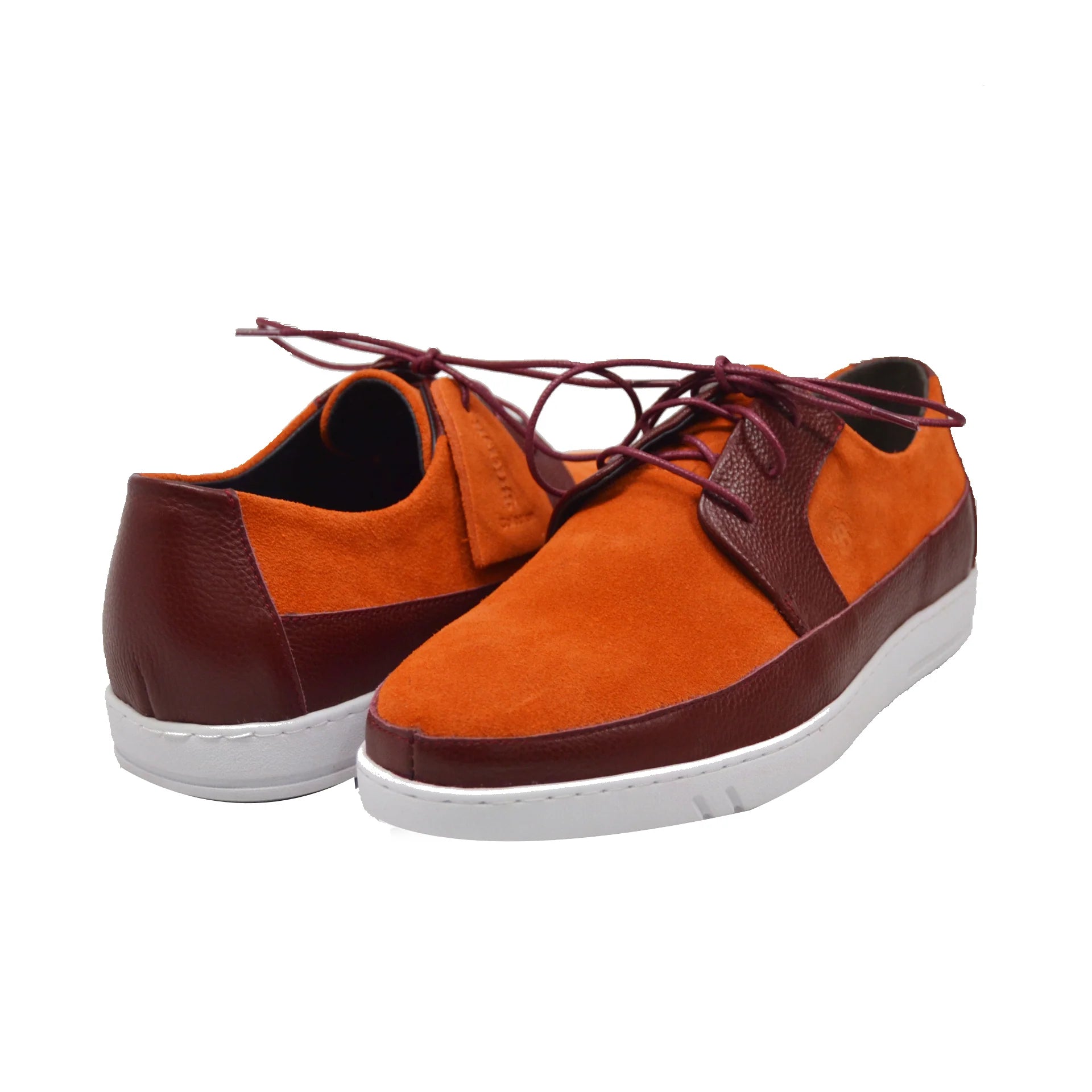 British Walkers Westminster Bally Style Men’s Leather and Suede Low Top Sneakers side view