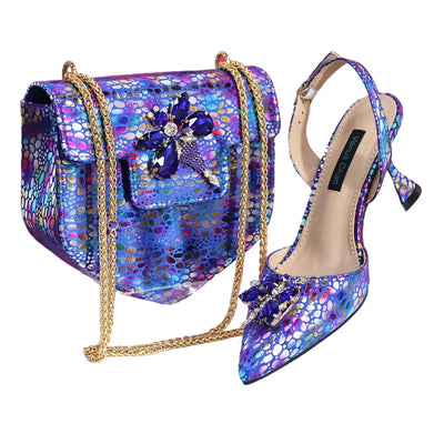 New Ladies Heels And Matching Bag Set EDNBG54
