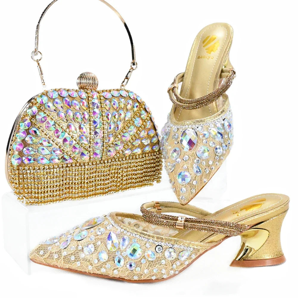 High Quality Ladies Shoes And Bags Set HJK1-10 – product view 3