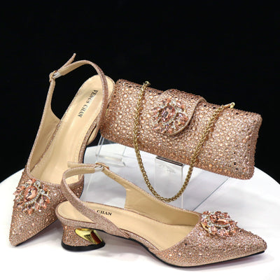 Ladies Shoes and Bags To Match Set ED1291