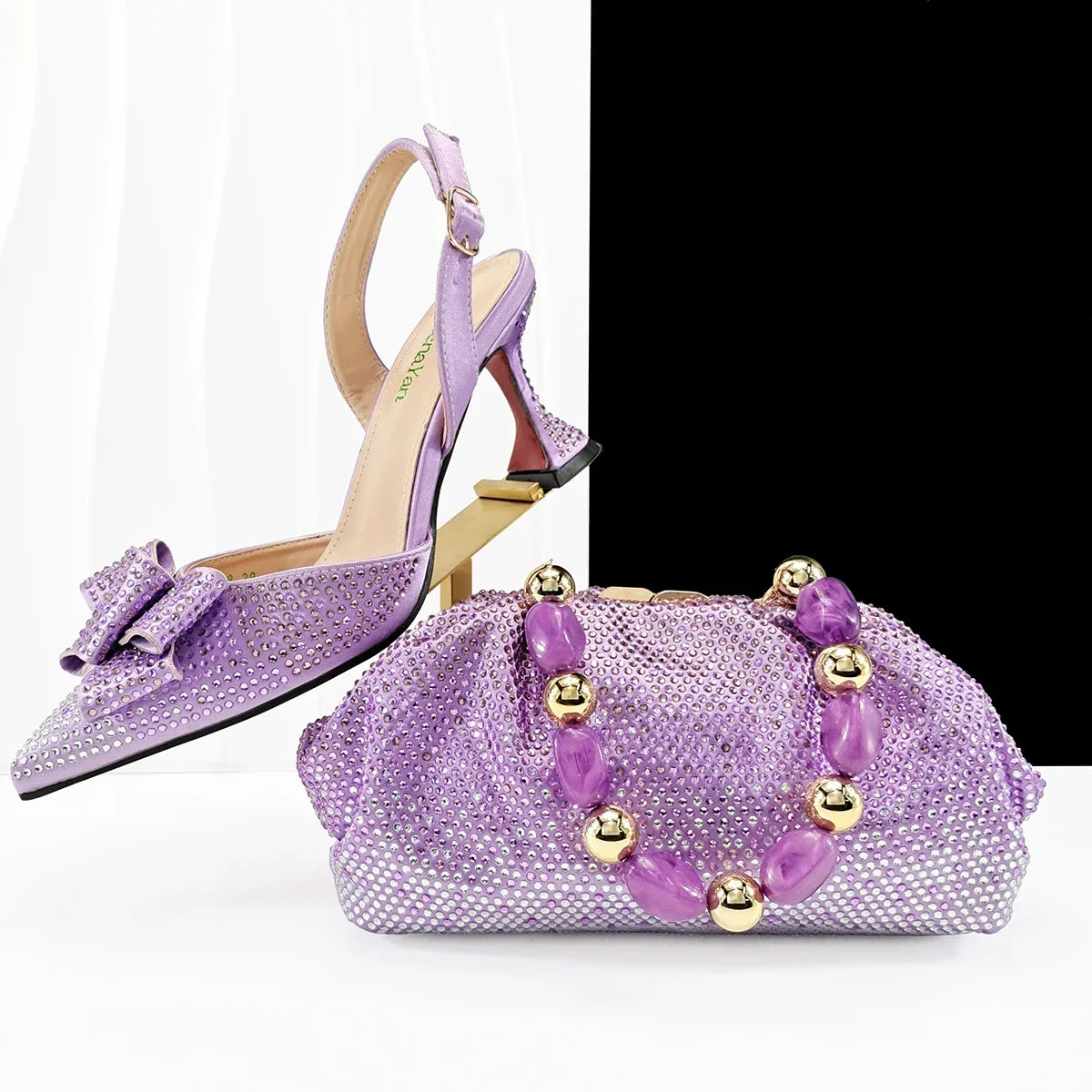 High Quality Style Ladies Shoes And Bags Set EDHC1-1