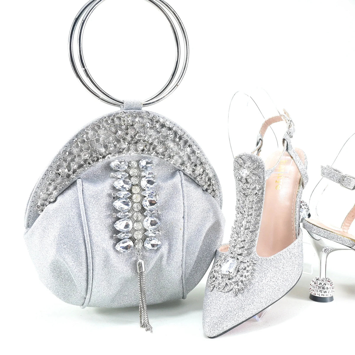 EdleessFashion  Italian Shoes With Matching Bags Set HRT1-32 – product view 5