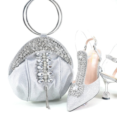 Italian Shoes With Matching Bags Set HRT1-32