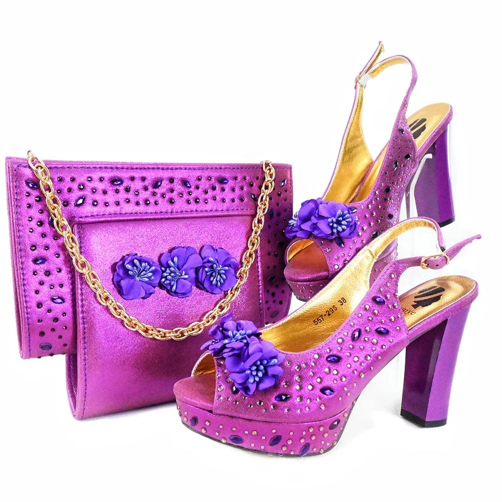 EdleessFashion  New Shoes And Bag Matching Set HJK1-11 – product view 3