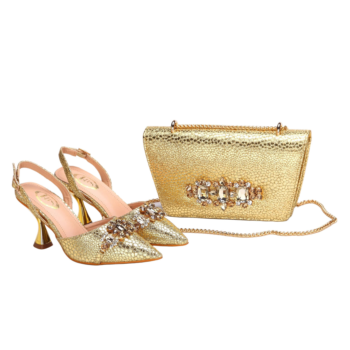 Women's Shoes and Bag Set with Pointed Toe EDN349 – product view 10